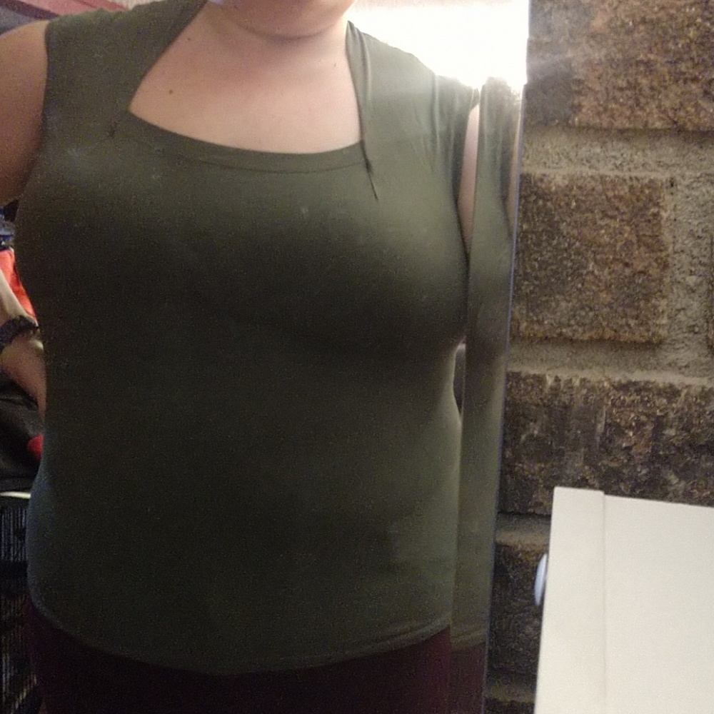 Squareneck tank top